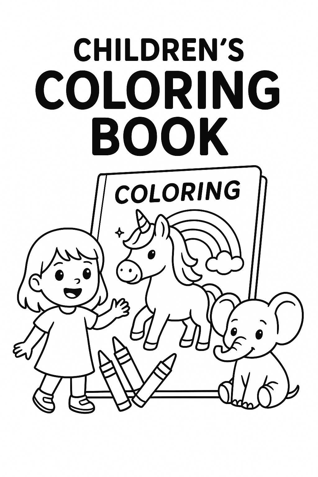 Livre de Coloriage pour Enfants – 50 dessins ludiques à imprimer